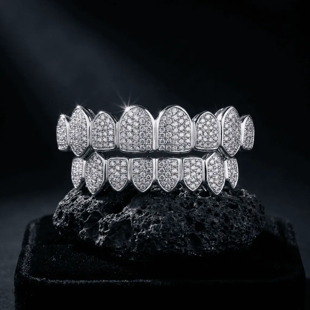 Iced Out Grillz — 14K Gold — Paul's Jewelry & Pawn
