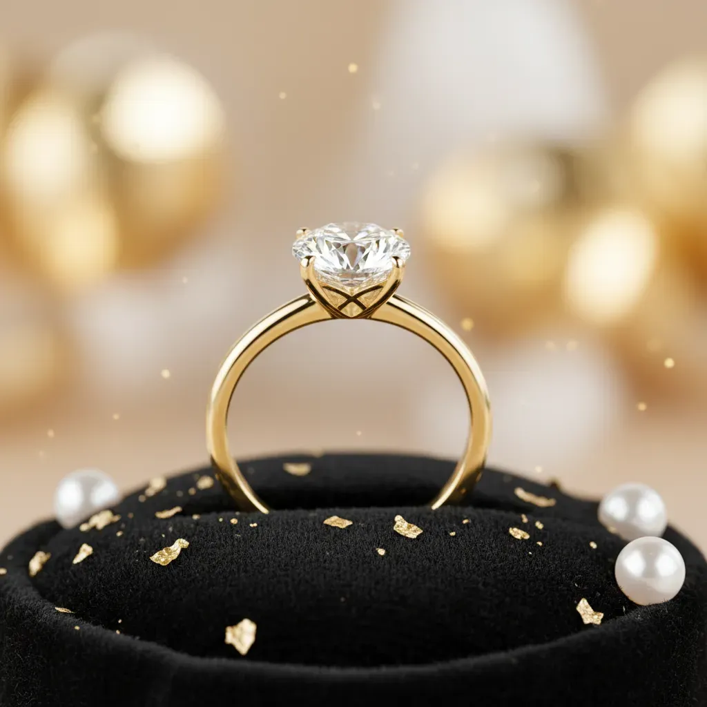 Round Solitaire Ring — 14K Gold — Paul's Jewelry & Pawn